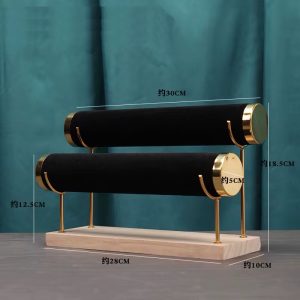 Two step black bracelet display