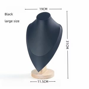 Big black leather mannequin