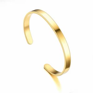 Engrave gold DIY bracelet