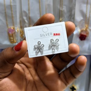 Sunflower Moissanite earrings