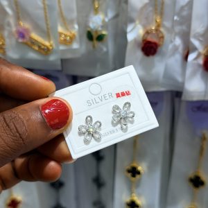 Sunflower Moissanite earrings