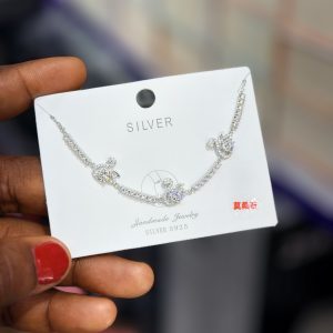 Swan Moissanite necklace