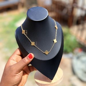 Lv Steel round necklace