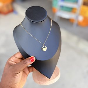 Heart steel necklace