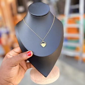 Heart steel necklace