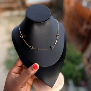 Black steel VCA necklace