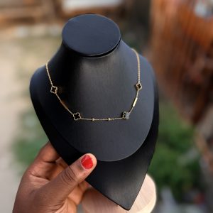 Black steel VCA necklace