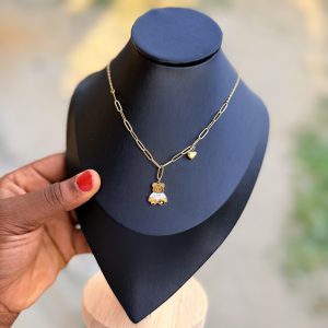 Teddy steel necklace