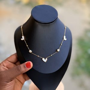 White love steel necklace