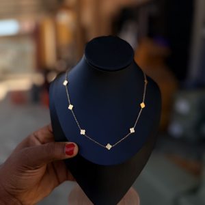 V steel necklace