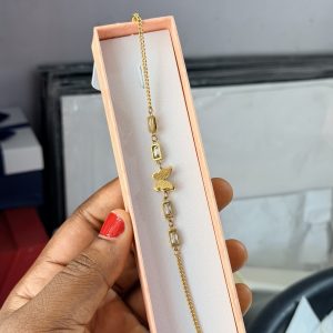 Butterfly steel bracelet