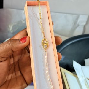 Love Pearl steel bracelet