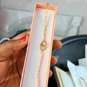 Love Pearl steel bracelet