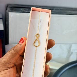 Infinity steel bracelet