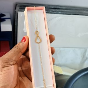 Infinity steel bracelet