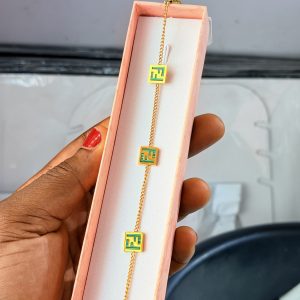 FF green steel bracelet