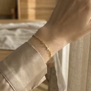 Cross steel bracelet