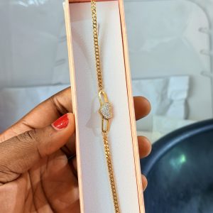 Heart steel bracelet