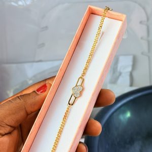 Heart steel bracelet