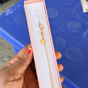 Infinity love steel bracelet