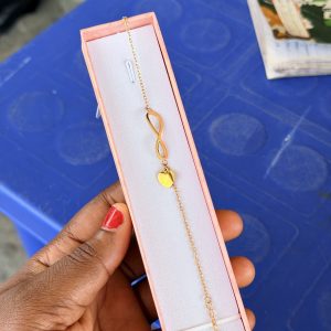 Infinity love steel bracelet