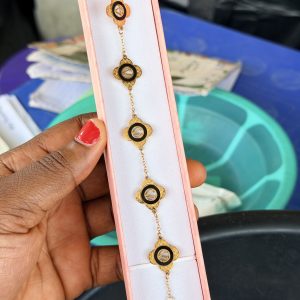 Black Lv steel bracelet