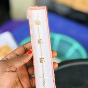 FF white steel bracelet