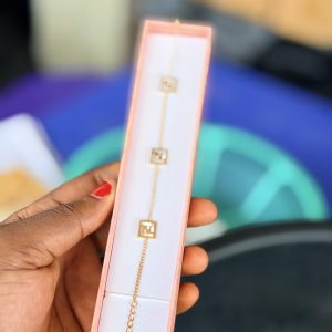 FF white steel bracelet