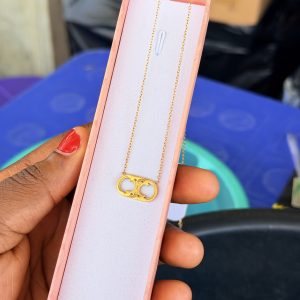 Channel steel necklace