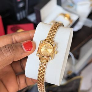 Labaoli square gold watch with box