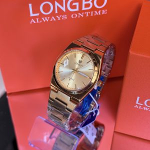 Longbo gold watch with box