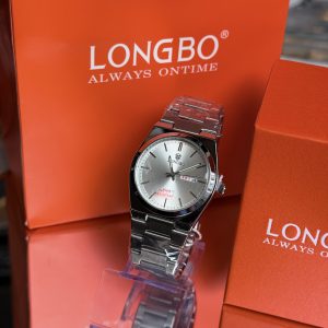 Longbo silver watch with box