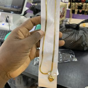 Love steel  necklace