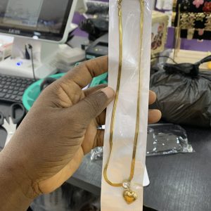 Love steel  necklace