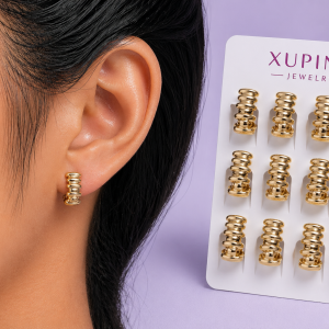 Xuping gold hoop earrings