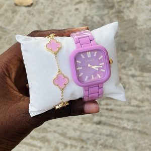 Labaoli pink watch combo