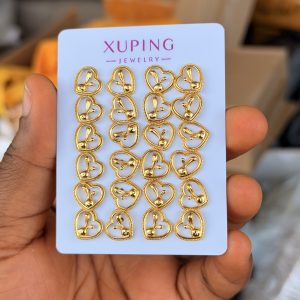 Xuping love teddy earrings
