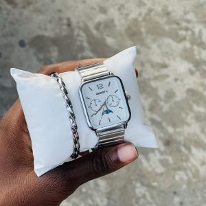Rebirth white square watch face combo