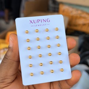 Xuping shiny small dot earrings (1pcs)