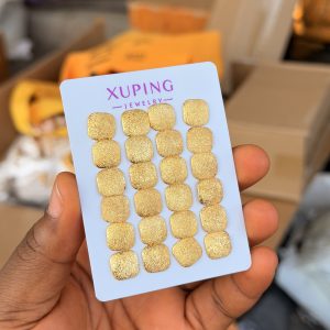 Xuping gold square earrings (1pcs)