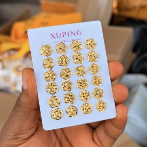Xuping gold cut earrings
