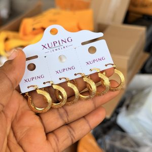 Xuping circle shiny earrings (1pcs)