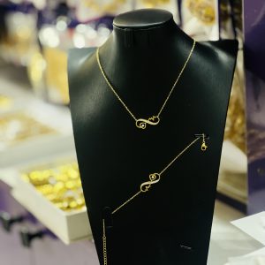 Infinity steel necklace combo