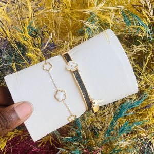 Lv steel bracelet combo