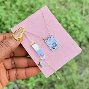 Engraved silver combo set