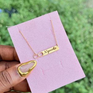 Engraved infinity necklace 003