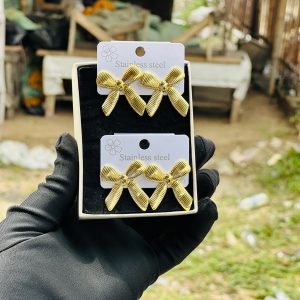 Bow tie earrings