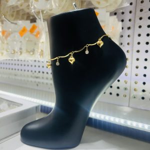 Love drop Stone anklet