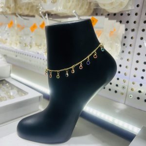 Stone Colourful anklet