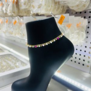 Shiny bead anklet